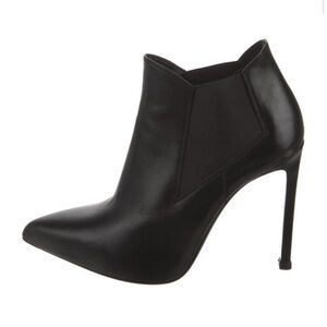 Saint Laurent Sleek Black Heeled Boots